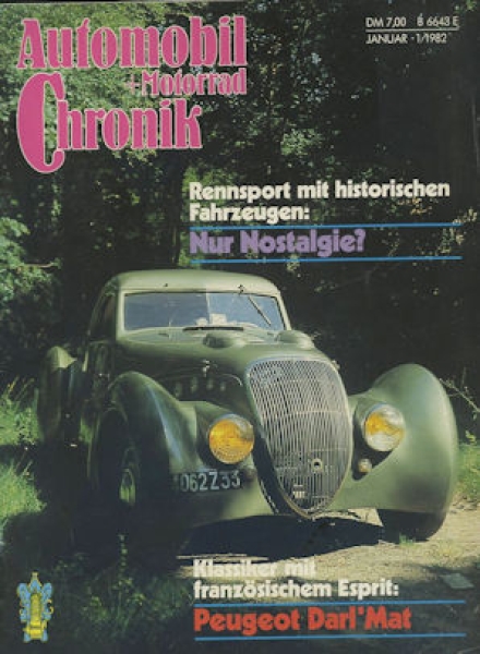 Automobil und Motorrad Chronik 1982 Heft 1