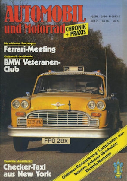 Automobil und Motorrad Chronik 1984 Heft 9