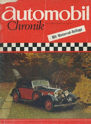 Automobil und Motorrad Chronik 1971 Nov.