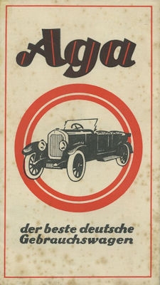 AGA 6/20 HP brochure ca. 1925