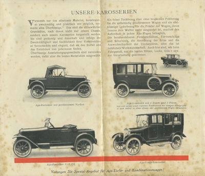 AGA 6/20 HP brochure ca. 1925