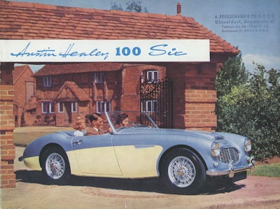 Austin Healey 100 Six Prospekt ca. 1956