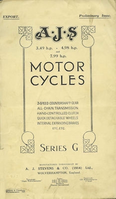 AJS Programm 9.1925