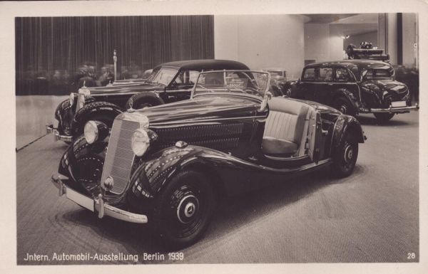 Ansichtskarte Mercedes auf der IAA 1939