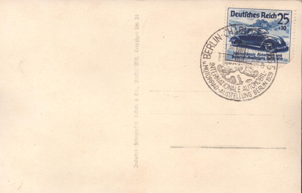 Ansichtskarte Mercedes auf der IAA 1939