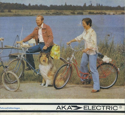 AKA Electric Fahrradlichtanlagen Prospekt 1980