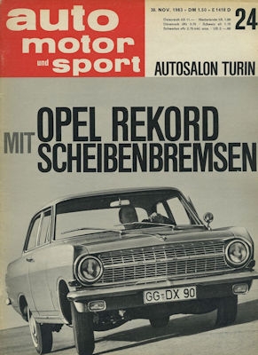 Auto, Motor & Sport 1963 Heft 24