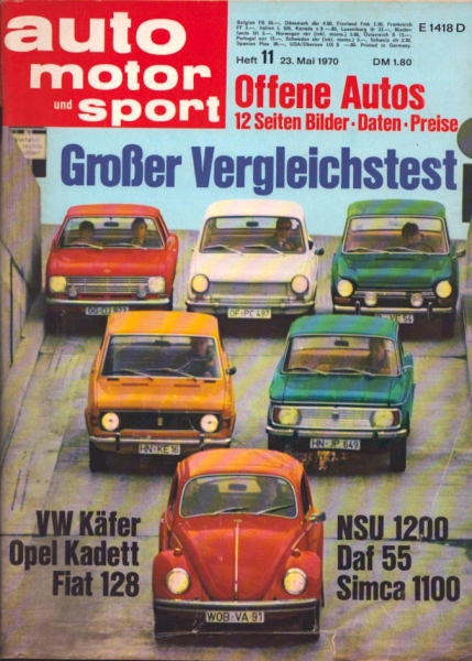 Auto, Motor & Sport 1970 Heft 11