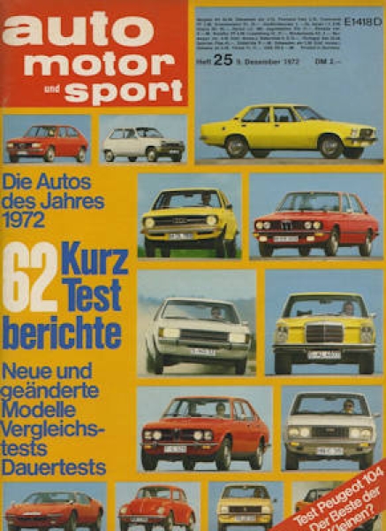 Auto, Motor & Sport 1972 Heft 25