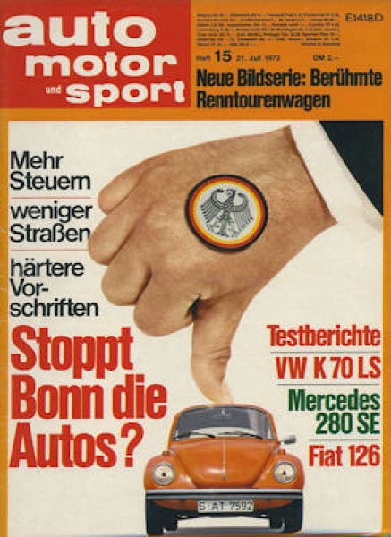 Auto, Motor & Sport 1973 Heft 15