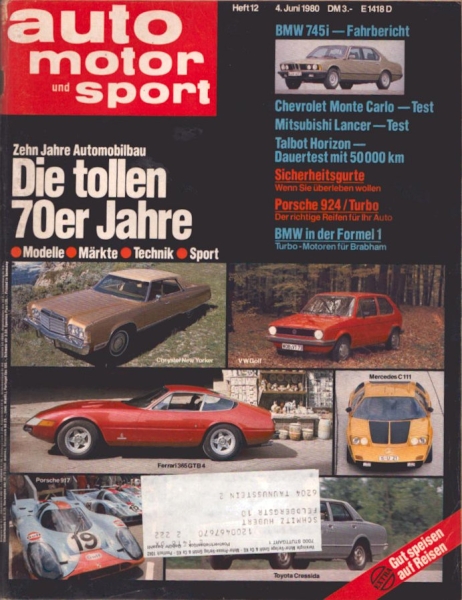 Auto, Motor & Sport 1980 Heft 12
