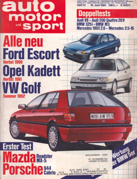 Auto, Motor & Sport 1989 Heft 13