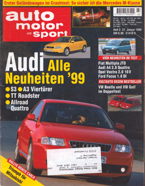 Auto, Motor & Sport 1999 Heft 3