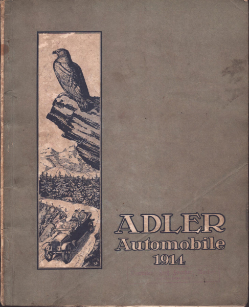 Adler Automobile Katalog 1914