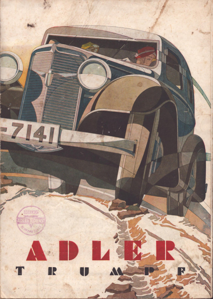 Adler Trumpf 1,5Ltr. Prospekt 1933