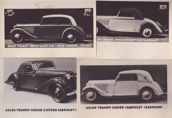 Adler Trumpf Junior Werksfotos 1930er Jahre