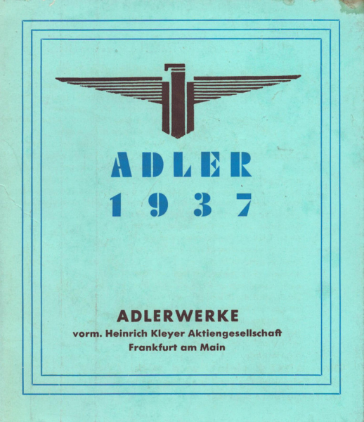 Adler Programm 1937