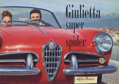 Alfa-Romeo 1300 Giulietta Super Spider brochure 1959