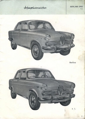 Alfa-Romeo Giulietta owner`s manual 11.1961