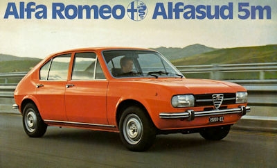 Alfa-Romeo Alfasud 5m Prospekt ca. 1976