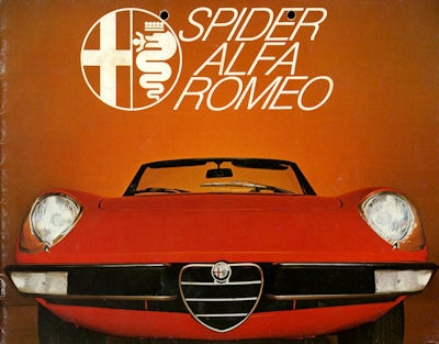 Alfa-Romeo Spider 1600 / 2000 Prospekt ca. 1978