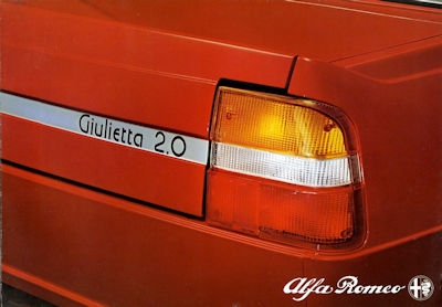 Alfa-Romeo Giulietta brochure 1980