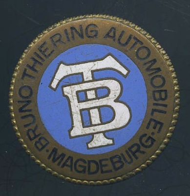 Original Anstecker Bruno Thiering Automobile Magdeburg 1920/30er Jahre