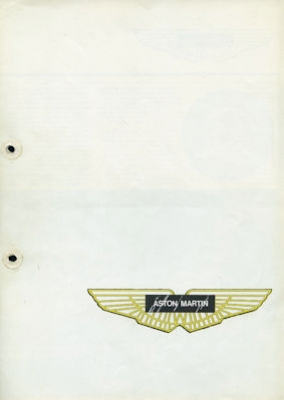 Aston Martin V 8 brochure 1975