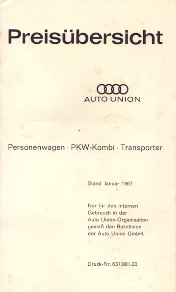 Audi im Preisvergleich 1.1967