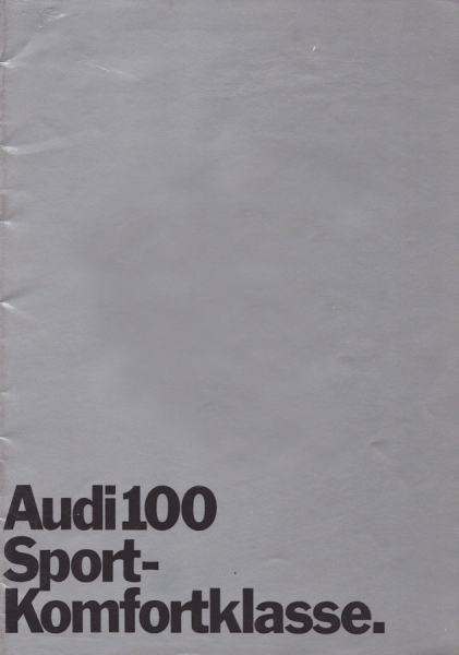 Audi 100 Prospekt 12.1970