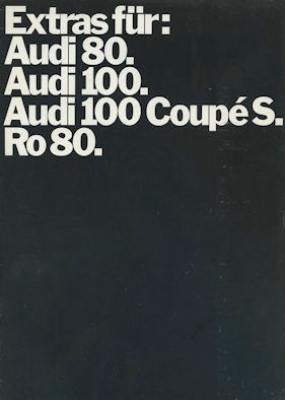 Audi / NSU Zubehör Prospekt 11.1972