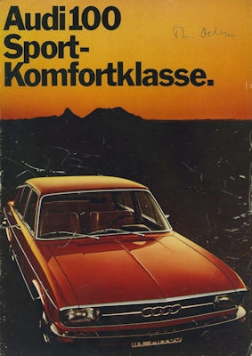 Audi 100 Prospekt 8.1972
