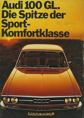 Audi 100 GL Prospekt 8.1972