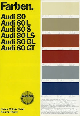 Audi 80 Farben 8.1973