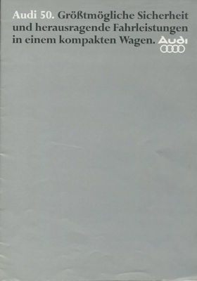 Audi 50 Prospekt 8.1977