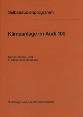 Audi 100 C 2 Reparaturanleitung 5.1978