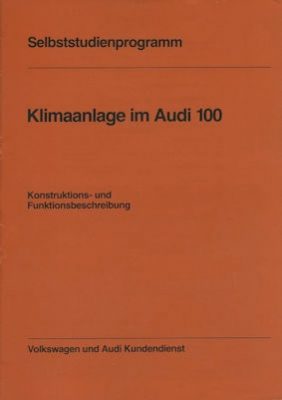 Audi 100 C 2 Reparaturanleitung 5.1978