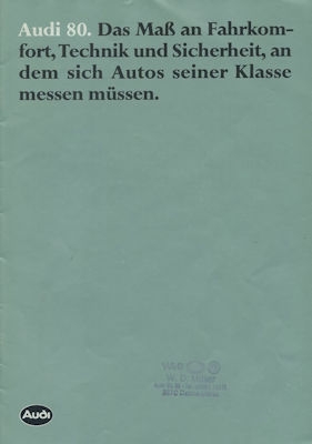 Audi 80 B 2 brochure 8.1979