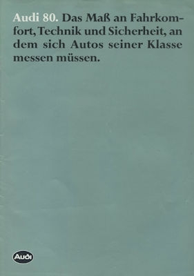 Audi 80 B 2 brochure 1.1980