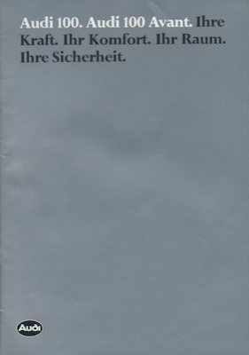 Audi 100 C 2 / 100 C 2 Avant Prospekt 8.1979