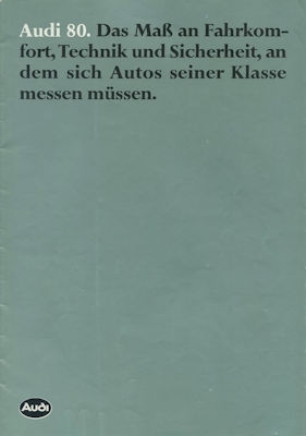 Audi 80 B 2 brochure 8.1980