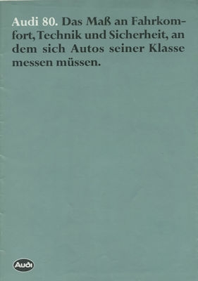 Audi 80 B 2 brochure 1.1981