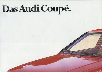 Audi Coupé brochure 8.1980