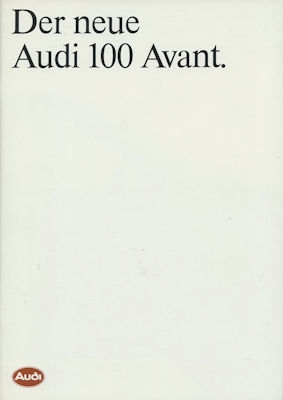 Audi 100 Avant C 3 Prospekt 4.1983