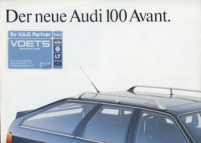 Audi 100 Avant C 3 Prospekt 4.1983