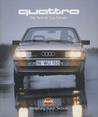 Audi Quattro brochure 10.1984