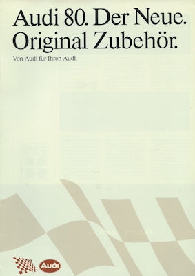 Audi 80 B 3 Zubehör Prospekt 1.1987