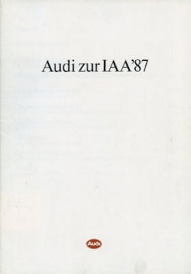 Audi IAA Programm 1987/88
