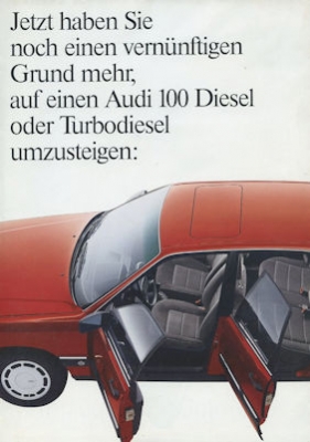 Audi 100 C 3 Diesel brochure 6.1987