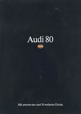 Audi 80 B 3 Prospekt 9.1988